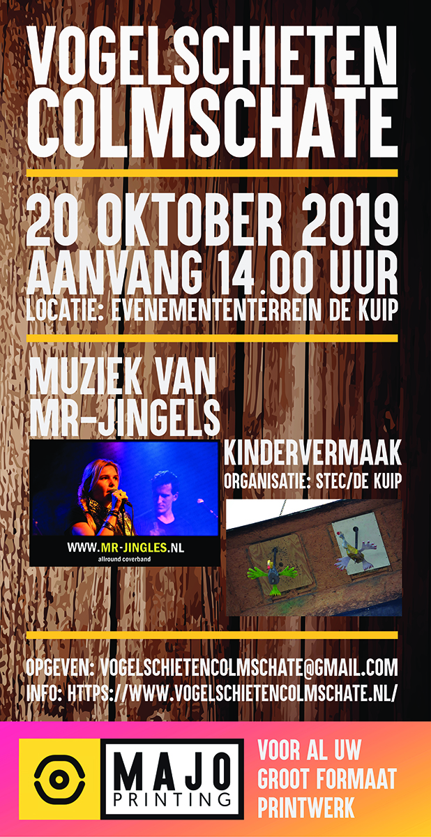 Poster Vogelschieten Colmschate